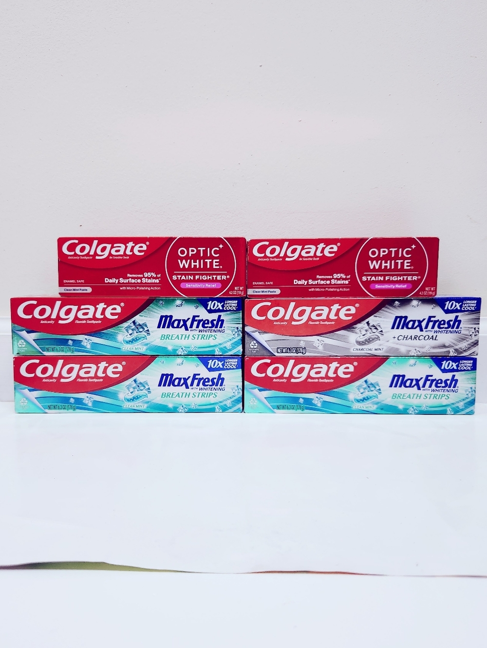 🍭7/$15 Expired Colgate Max Fresh And Colgate Optoc White Bundle